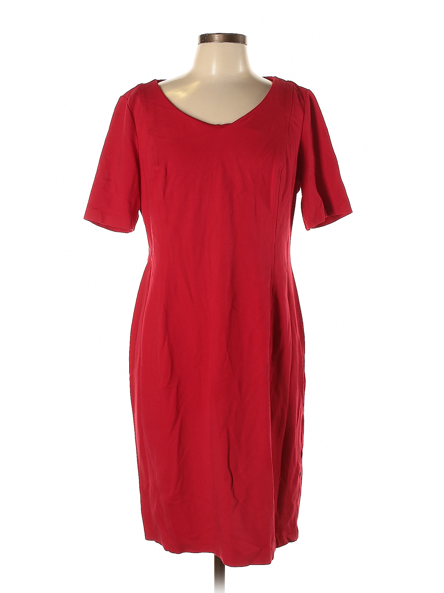 Talbots Women Red Casual Dress 12 EBay