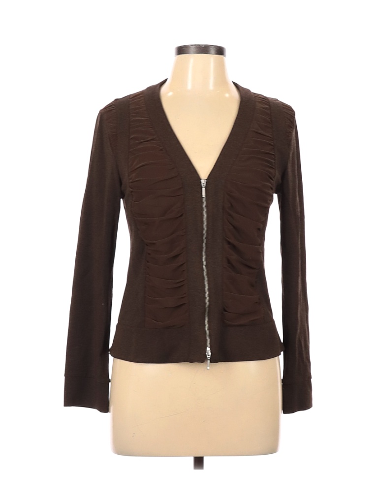 Yansi Fugel Solid Brown Jacket Size L Off Thredup