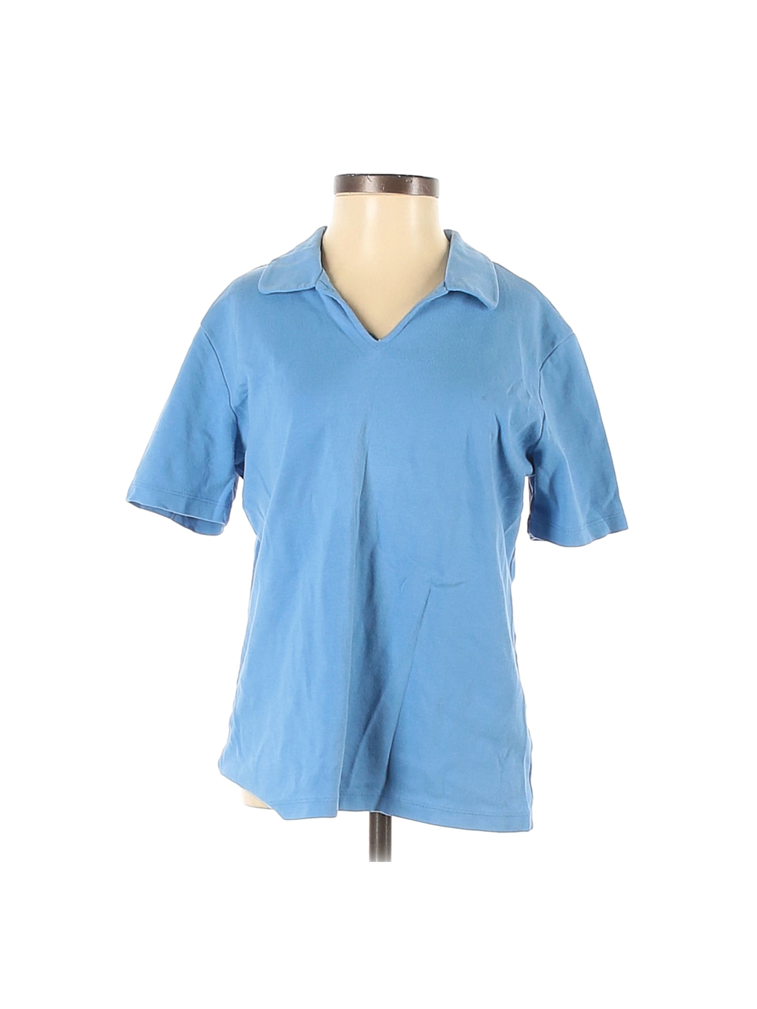 Talbots Women Blue Short Sleeve Polo S EBay