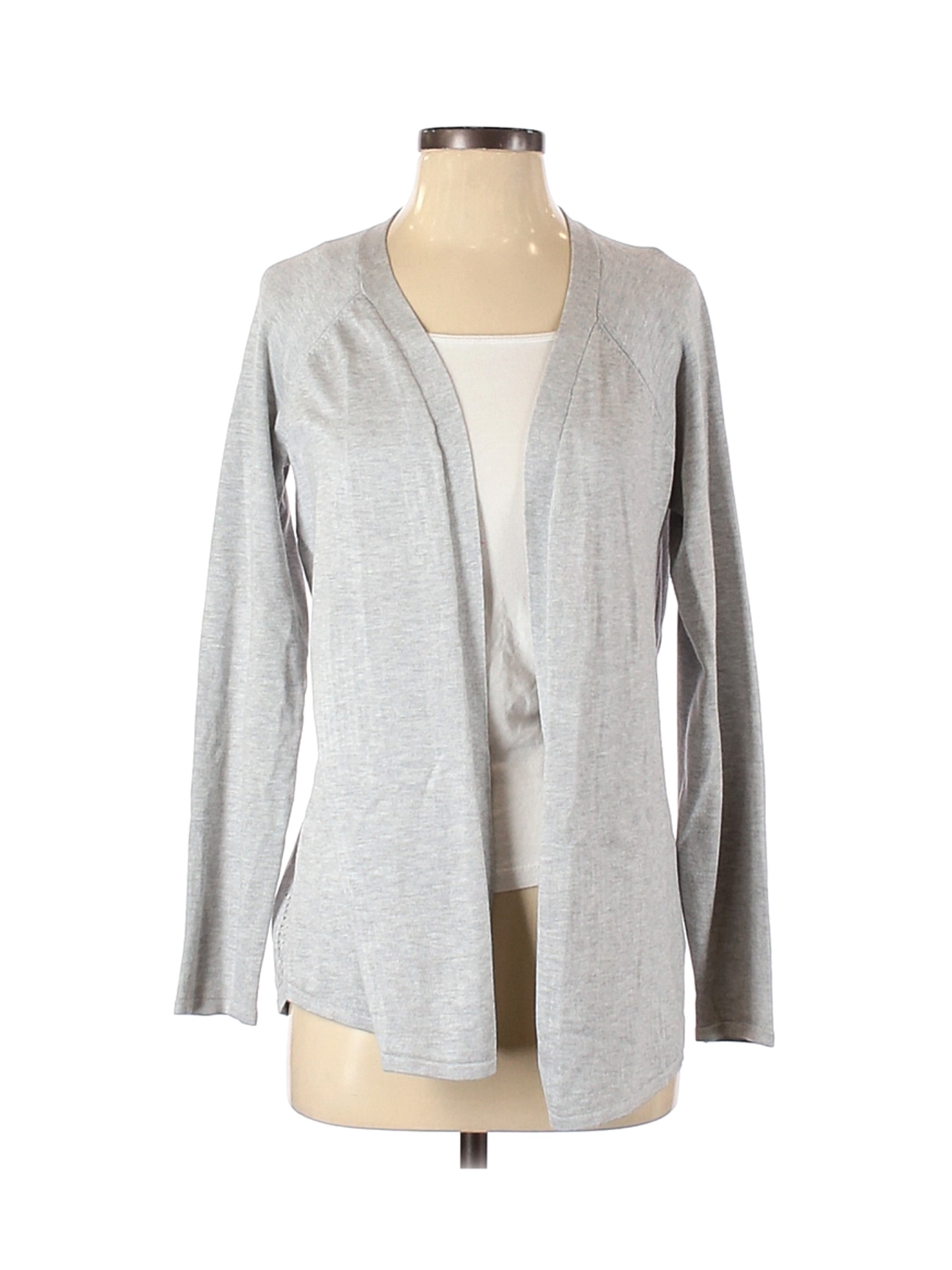 Maurices Solid Gray Cardigan Size S 73 Off ThredUP