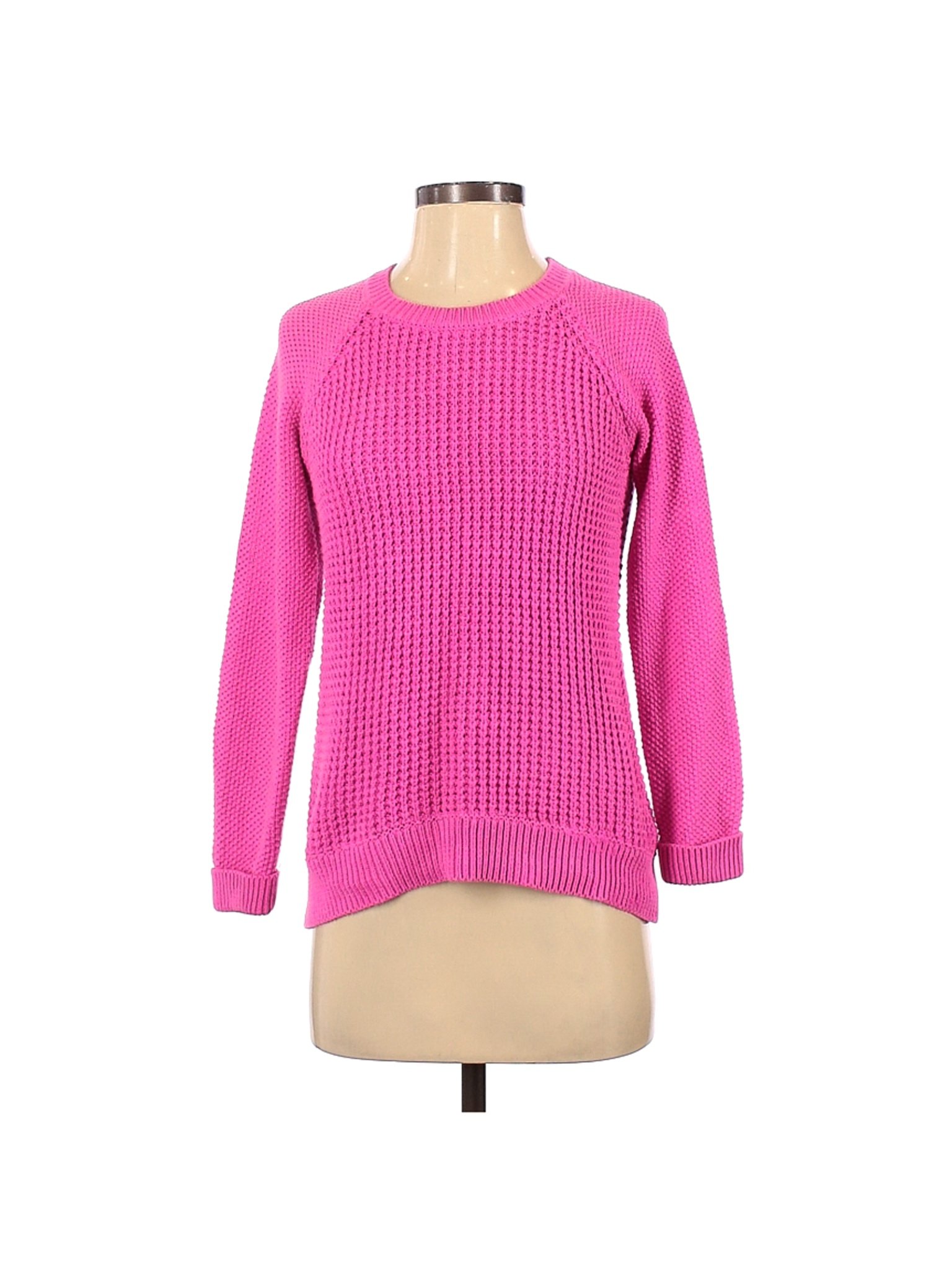 Topshop Color Block Solid Pink Pullover Sweater Size Off Thredup