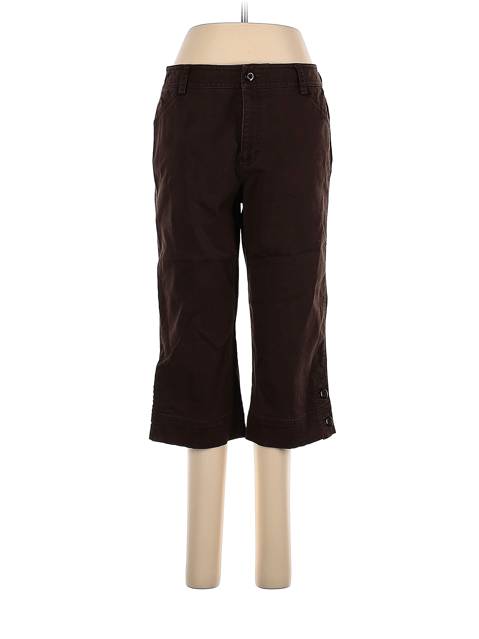 Charter Club Solid Colored Brown Khakis Size 6 86 Off ThredUp