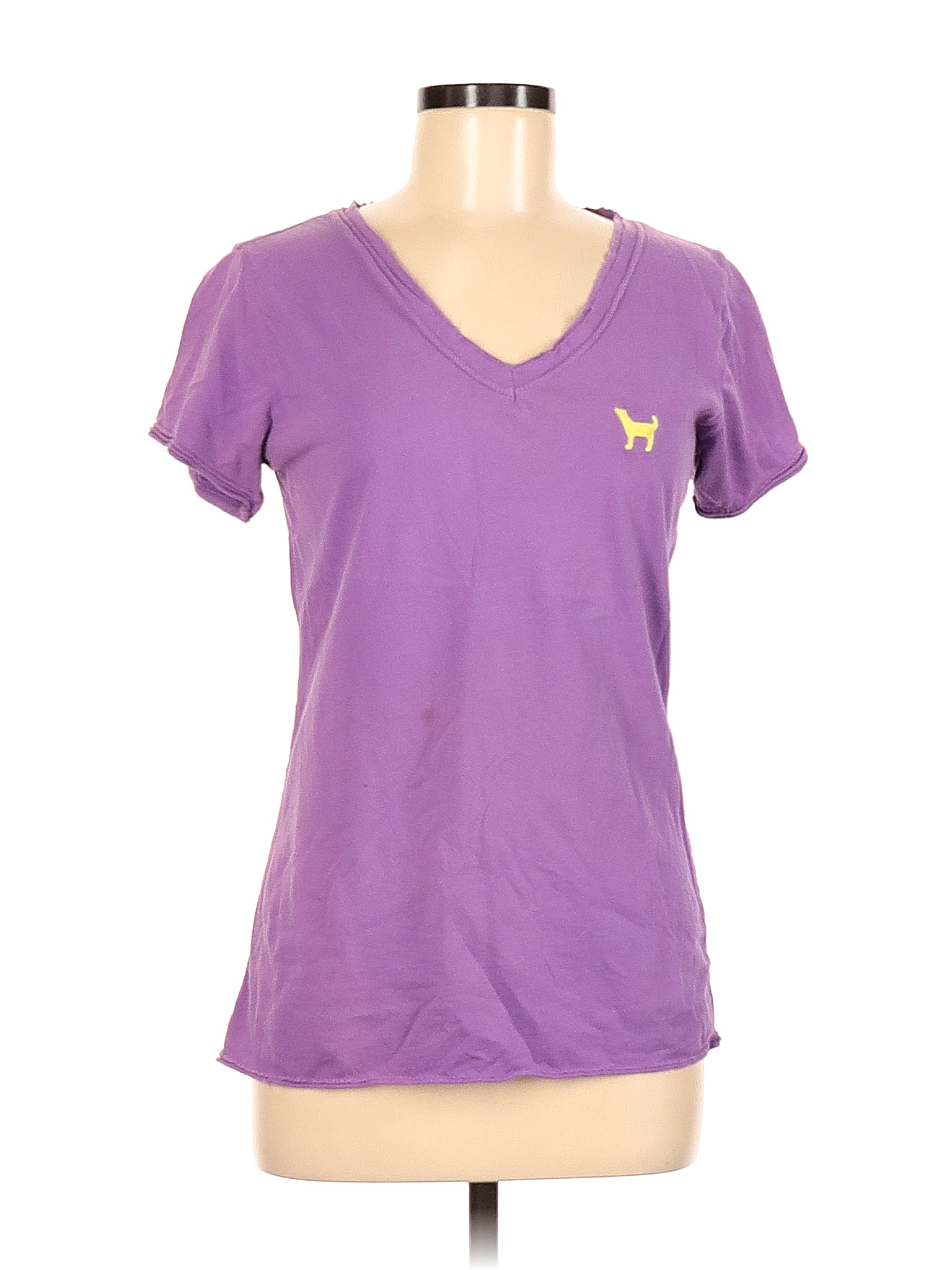 Assorted Brands 100 Cotton Solid Colored Purple Short Sleeve T Shirt