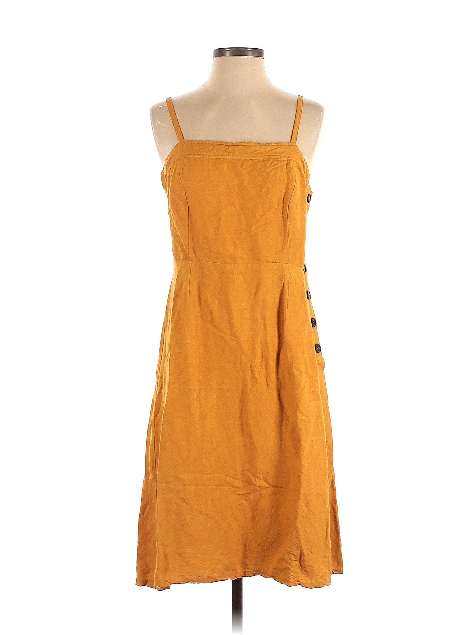 Hd In Paris Solid Yellow Casual Dress Size S Off Thredup