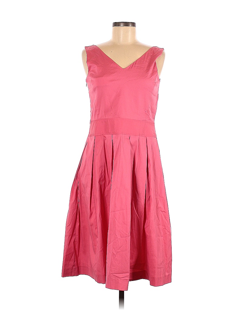 Casual Corner Solid Pink Casual Dress Size Off Thredup