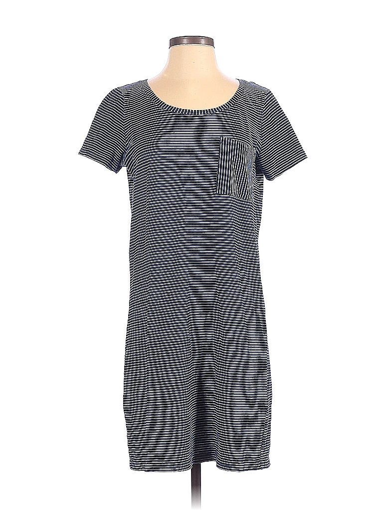 Jane And Delancey 100 Cotton Stripes Blue Casual Dress Size S 80