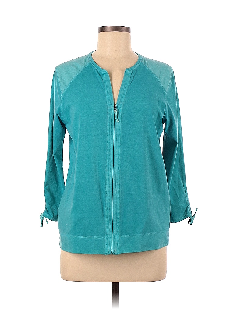 Liz Claiborne Solid Teal Blue Cardigan Size S 65 Off ThredUP