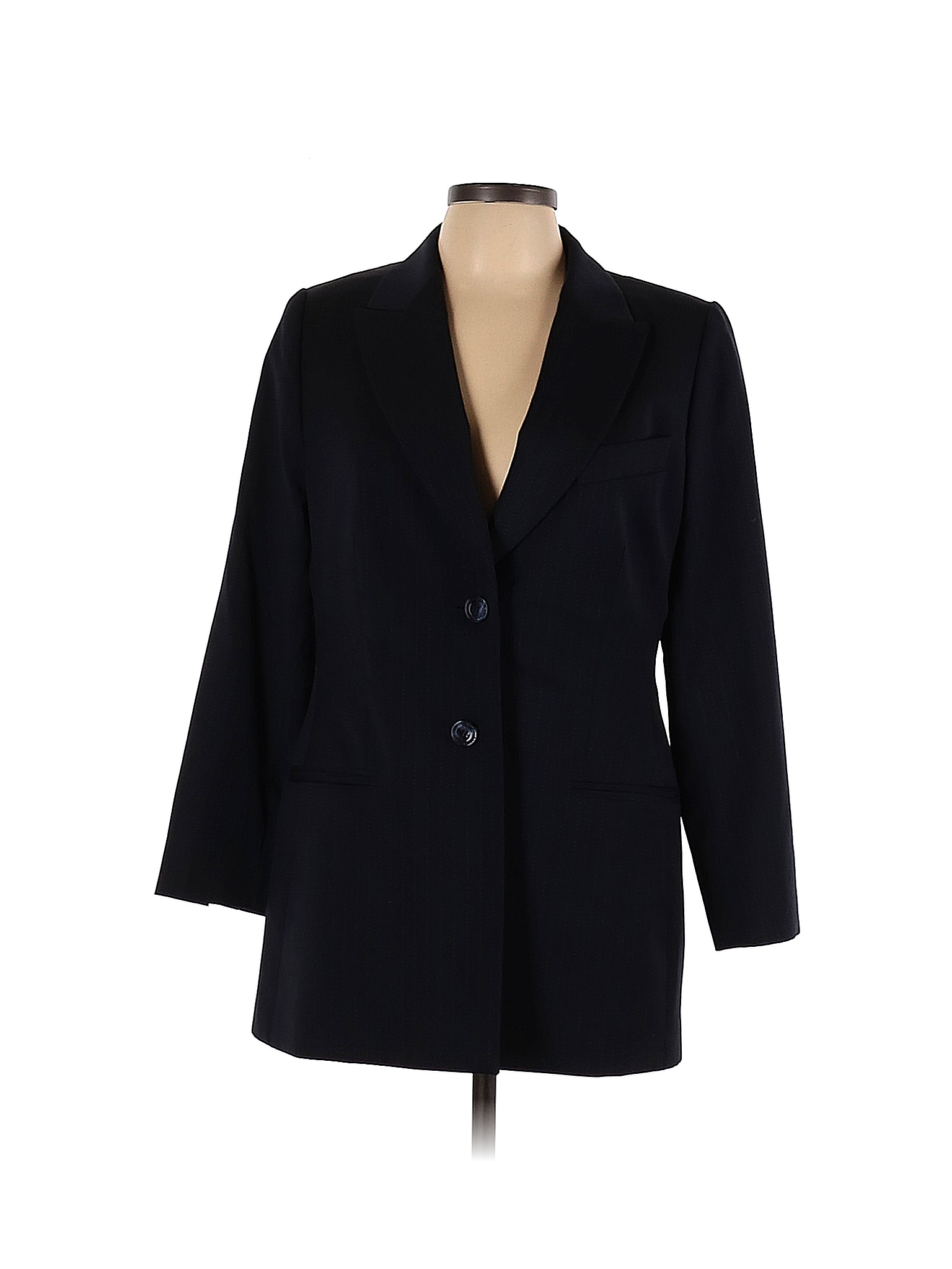 Escada 100 Wool Blue Wool Blazer Size 42 EU 87 Off ThredUP