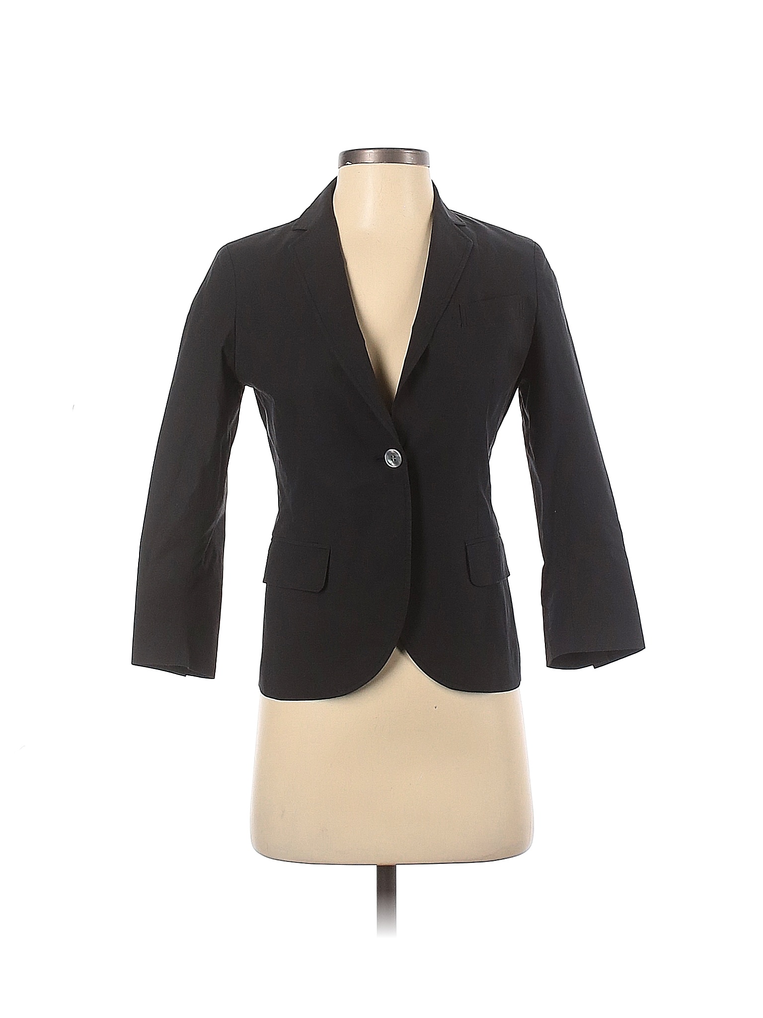 Uniqlo Solid Black Blazer Size XS 64 Off ThredUP