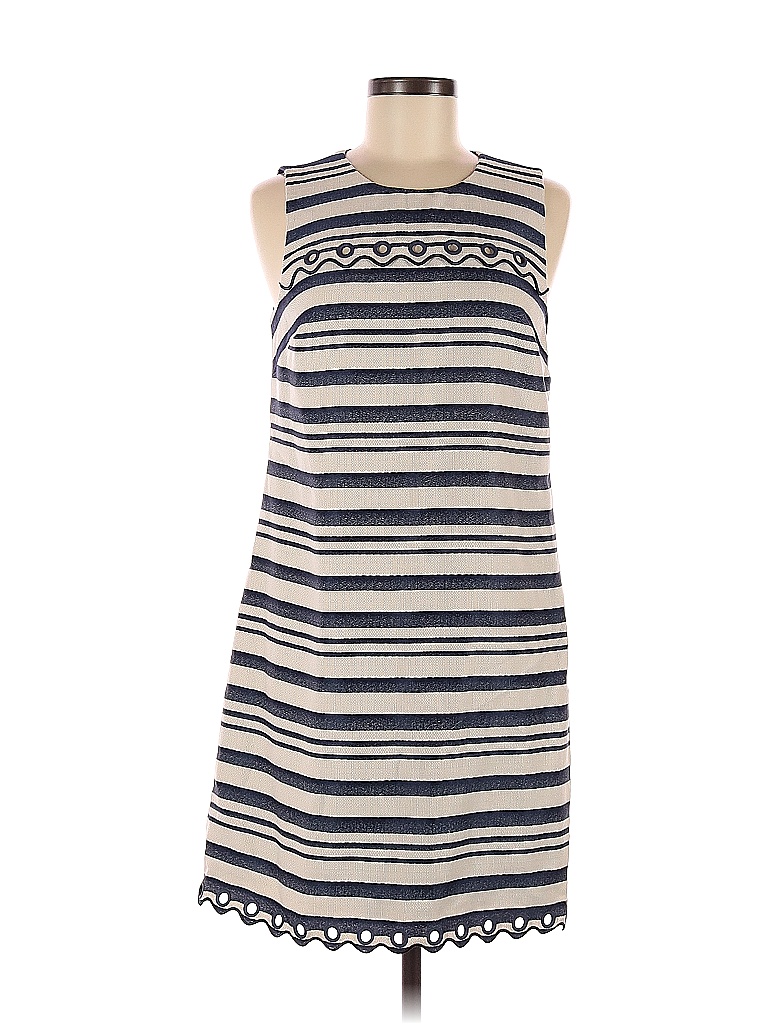 J Crew Stripes Multi Color Ivory Casual Dress Size 6 77 Off ThredUP