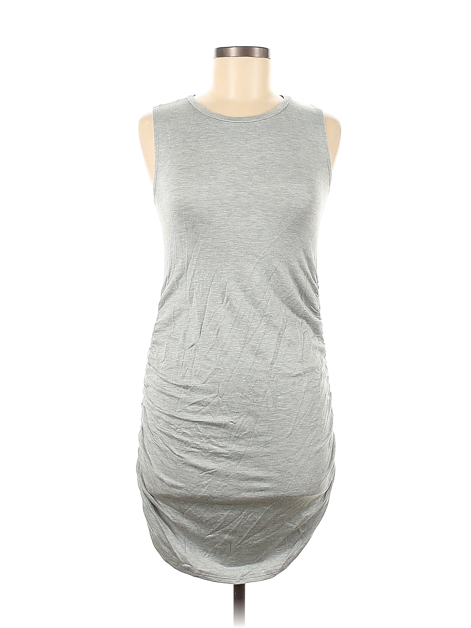 Antistar Solid Gray Casual Dress Size M 82 Off ThredUp