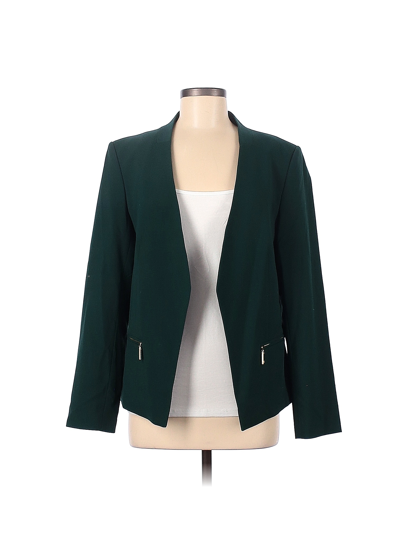 Ivanka Trump Solid Teal Jacket Size Off Thredup