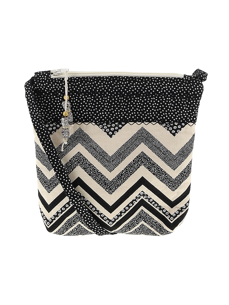 Assorted Brands Chevron Herringbone Chevron Multi Color Black Crossbody