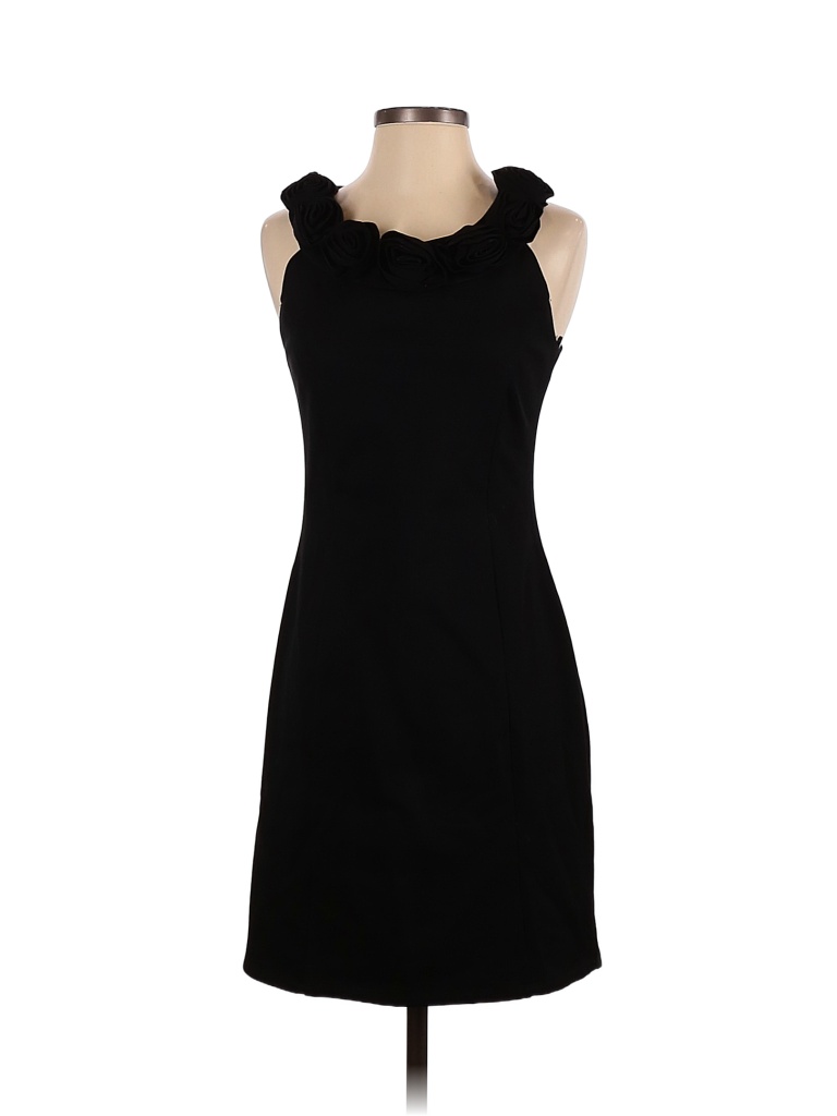 INC International Concepts Solid Black Cocktail Dress Size M 86 Off