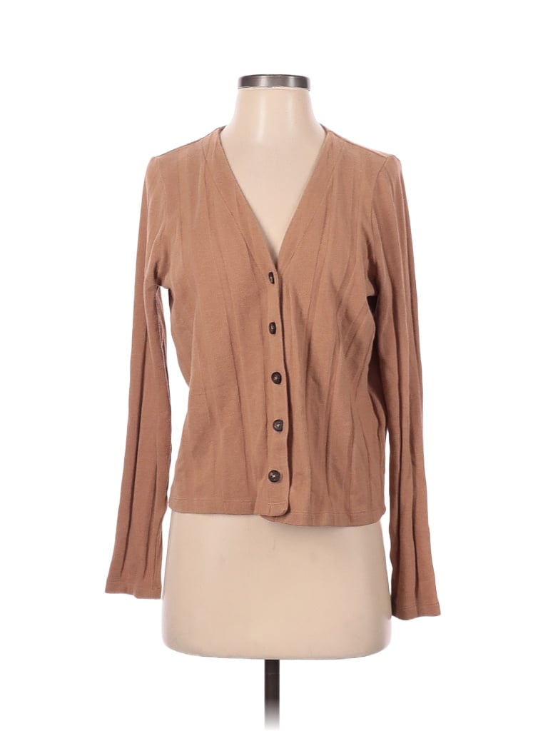 Madewell Color Block Solid Tan Cardigan Size Xxs Off Thredup