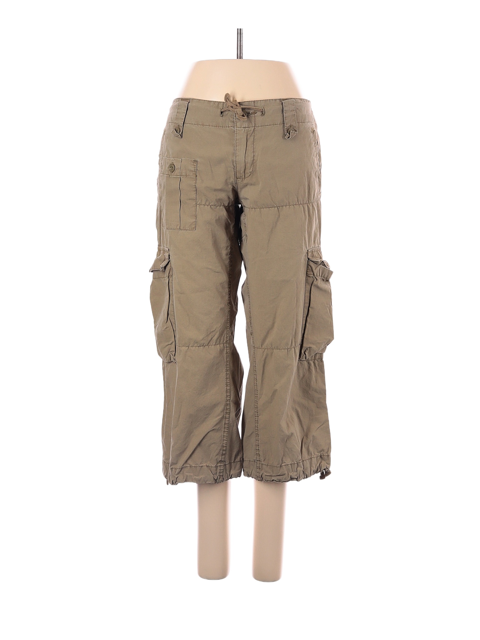 Steve Barry S 100 Cotton Solid Tan Cargo Pants Size 4 36 Off