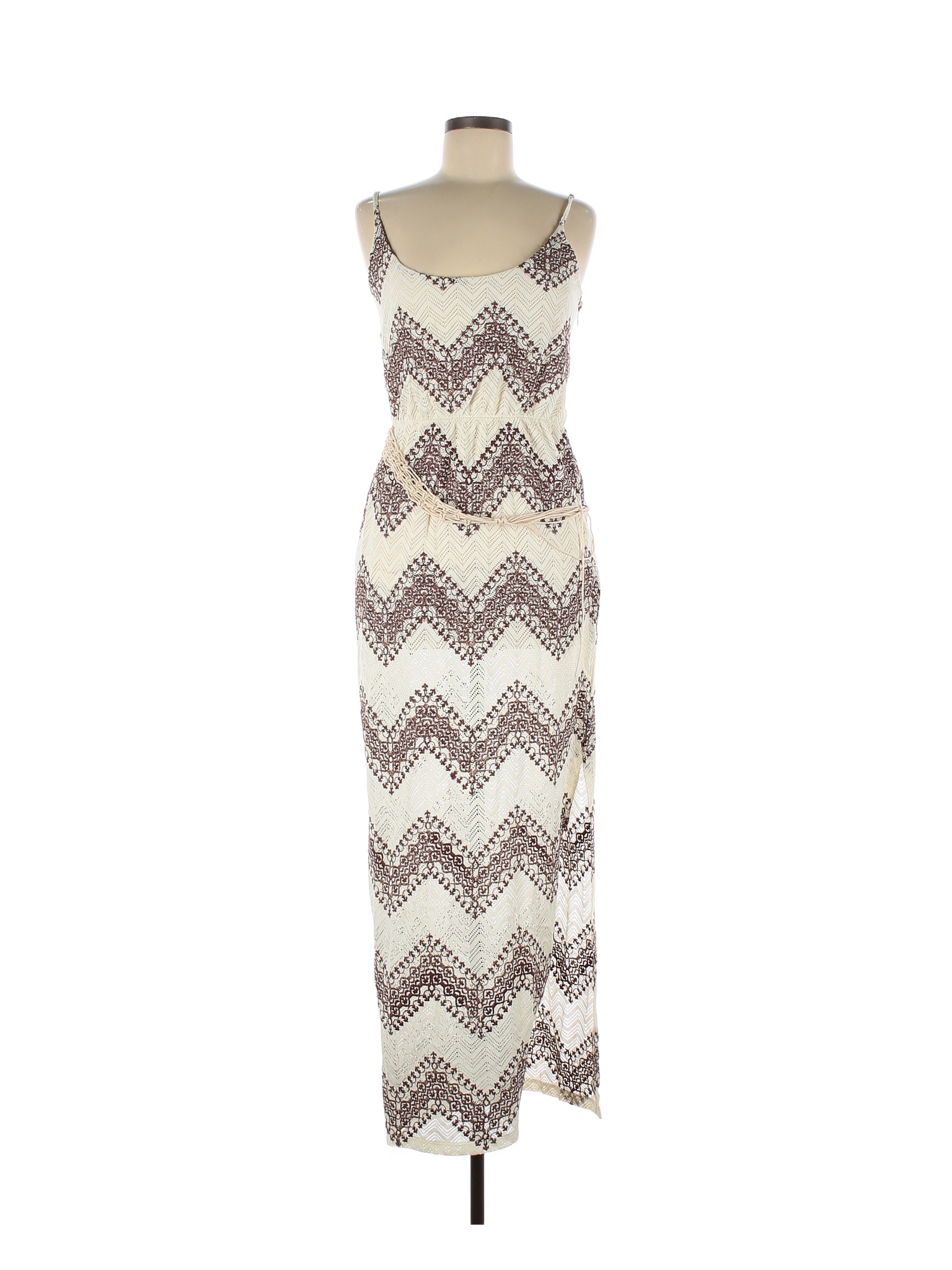 Venus Polyester Chevron Herringbone Chevron Multi Color Ivory