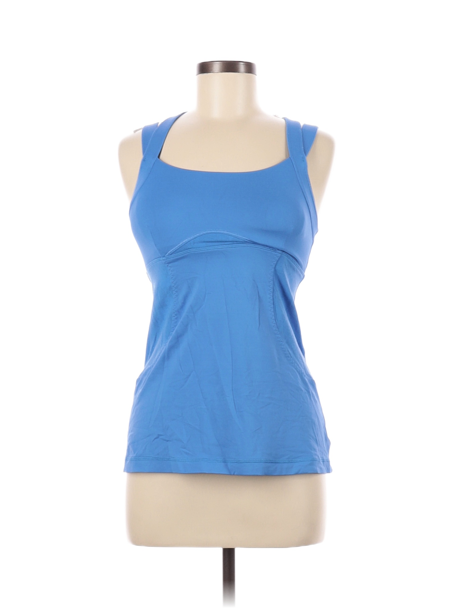 Lululemon Athletica Solid Blue Active Tank Size 6 61 Off ThredUP