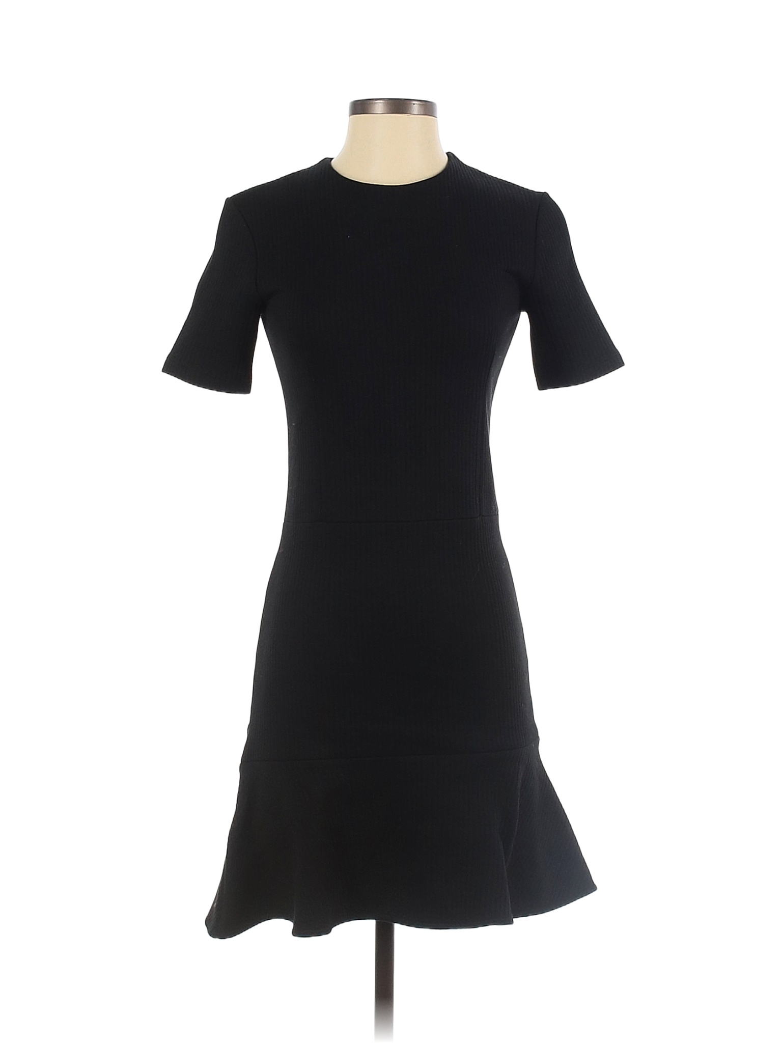 Carven Solid Black Casual Dress Size XS 84 Off ThredUP