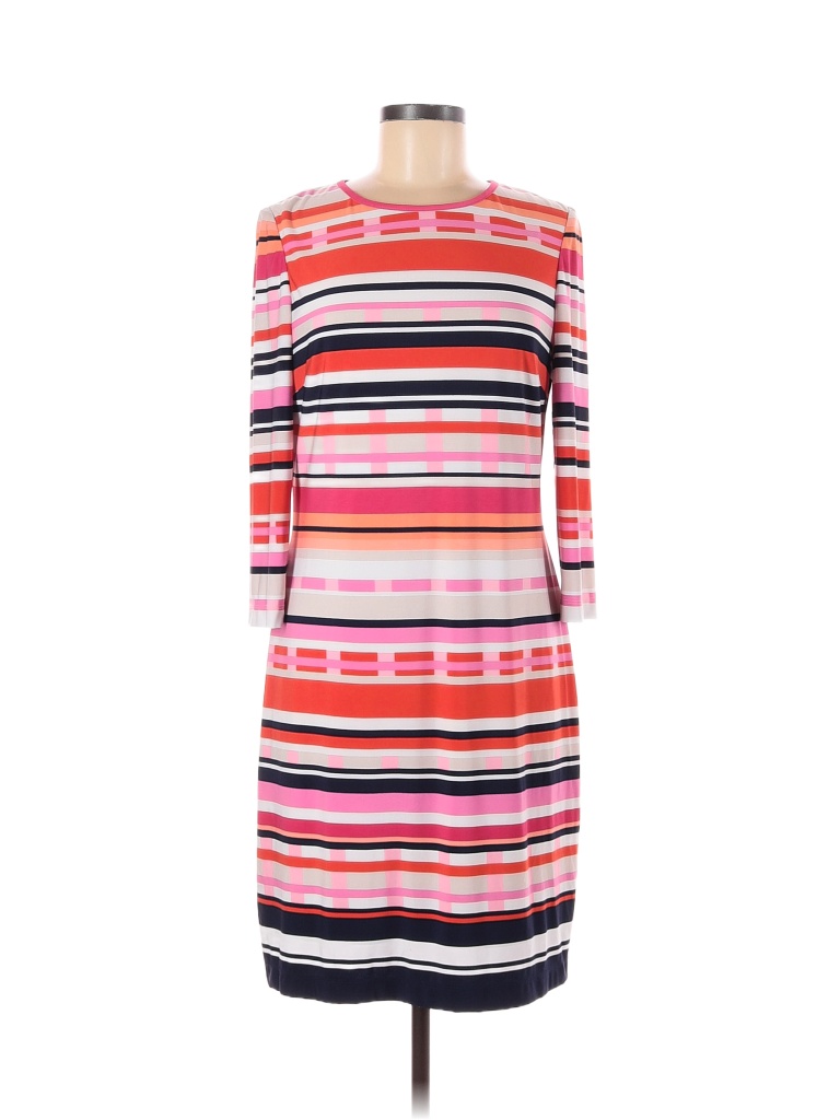 Eliza J Stripes Multi Color Pink Cocktail Dress Size Off Thredup