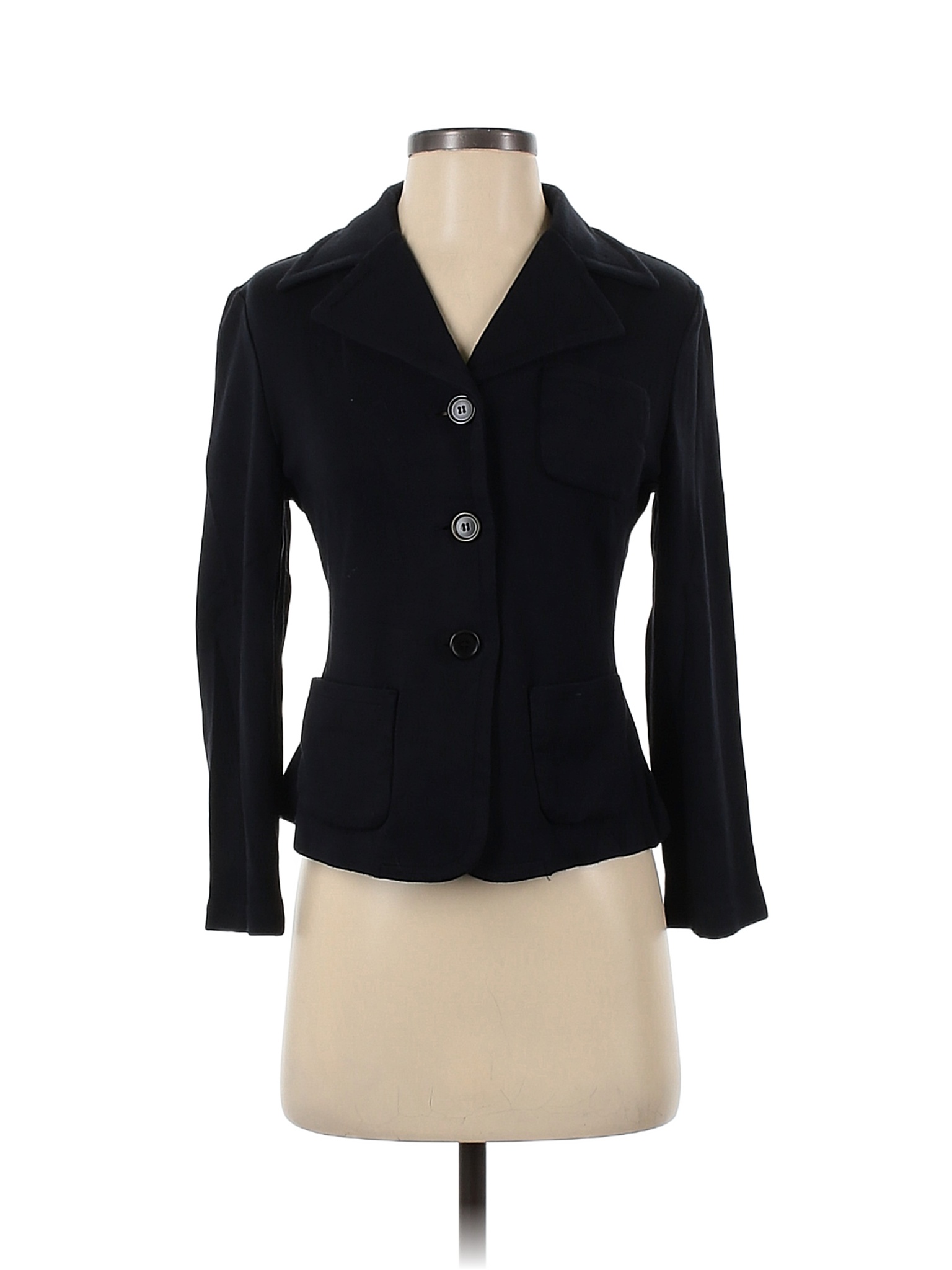 Kgr Solid Black Blazer Size Xs Off Thredup