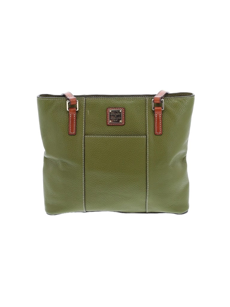 Dooney Bourke Leather Color Block Solid Colored Green Leather