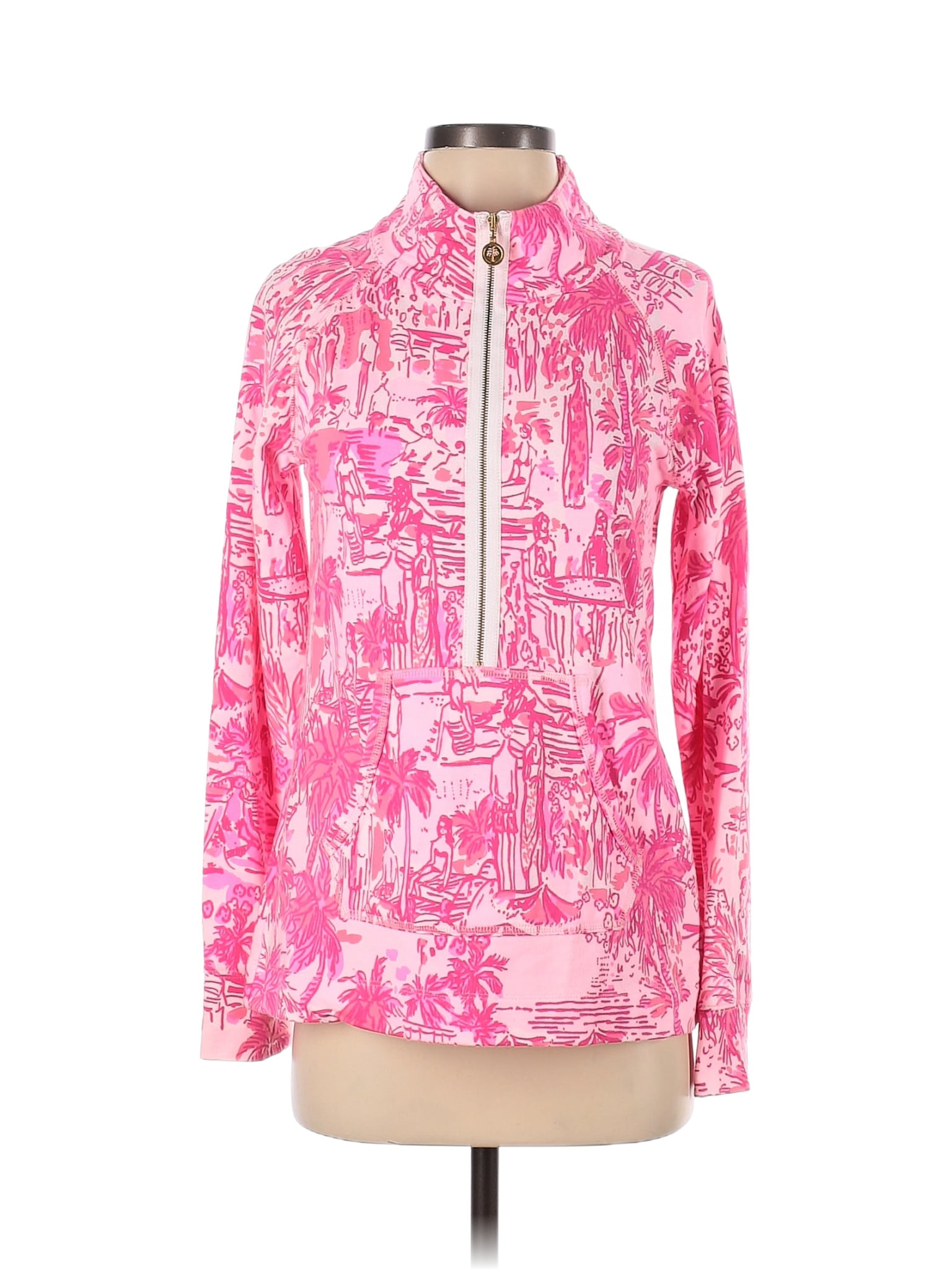 Lilly Pulitzer Tropical Pink Jacket Size Xs Off Thredup