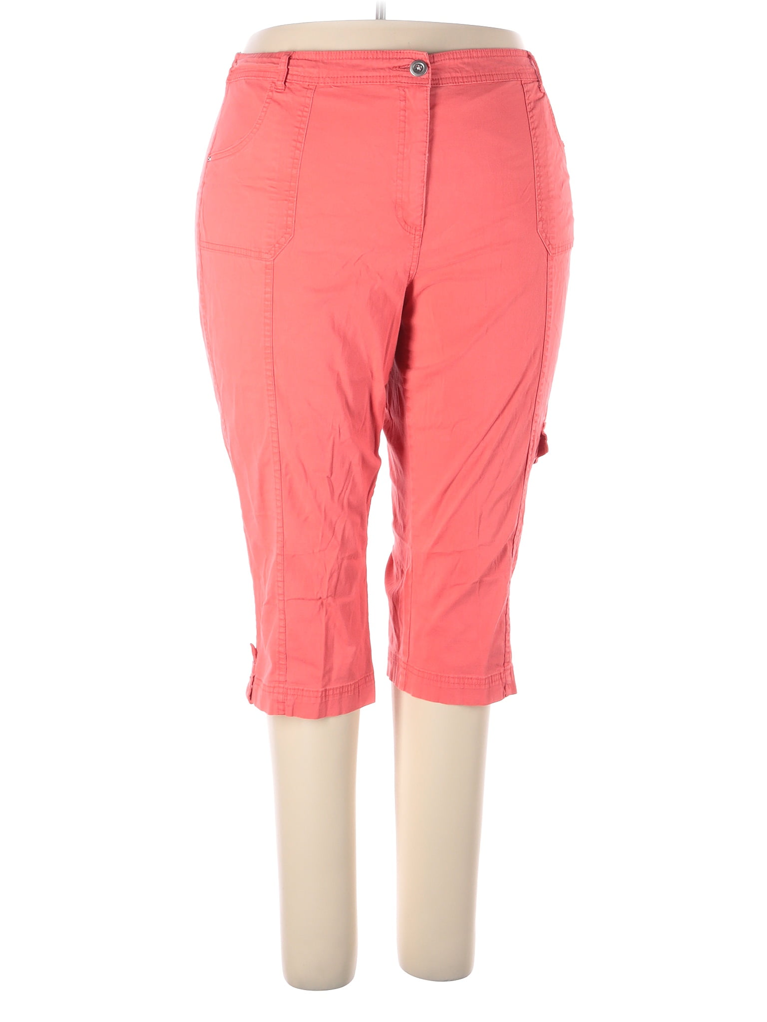 Karen Scott Solid Pink Khakis Size Plus Off Thredup