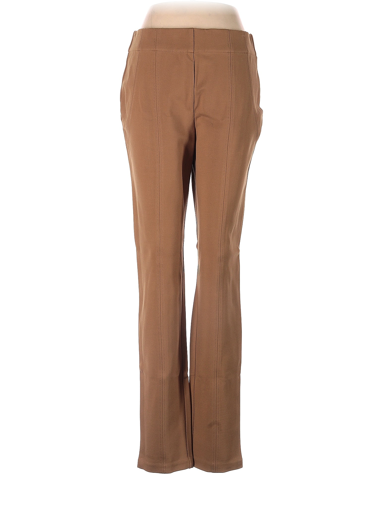 Jones New York Solid Brown Tan Casual Pants Size M 81 Off ThredUP