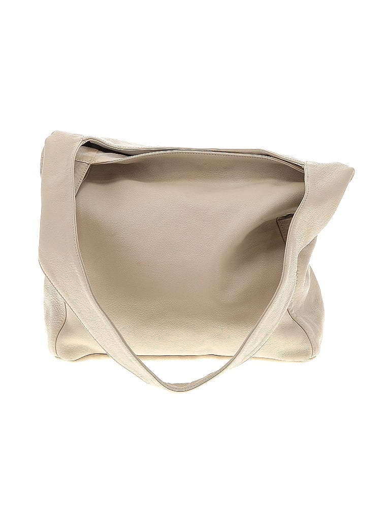 Eileen Fisher Solid Tan Ivory Shoulder Bag One Size 70 Off ThredUP