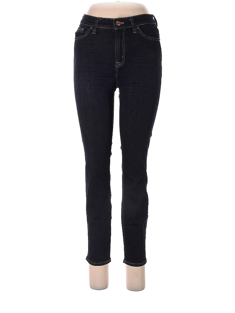 J Crew Solid Black Blue Jeans Waist Petite Off Thredup