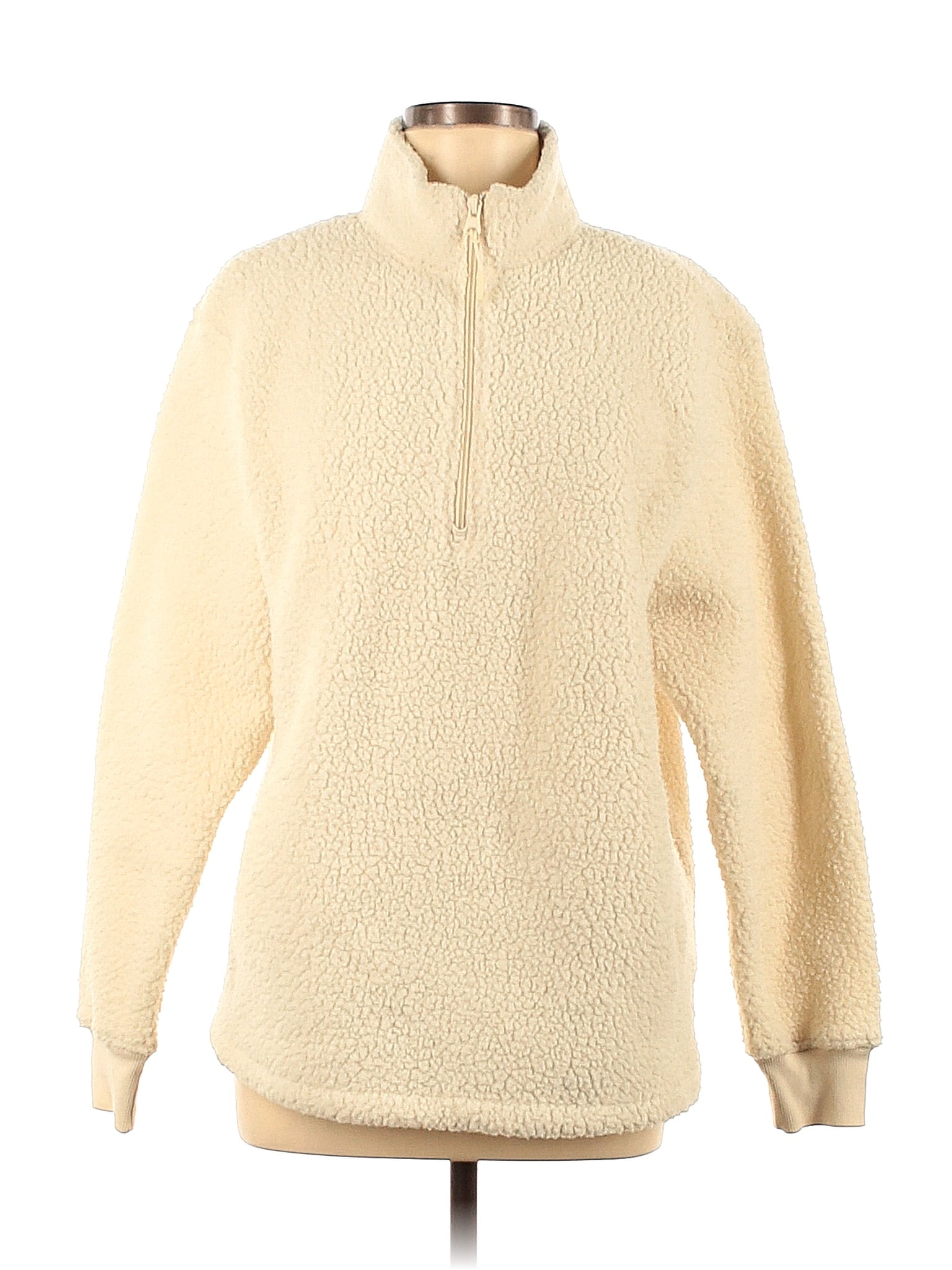 Old Navy Solid Ivory Fleece Size M Off Thredup