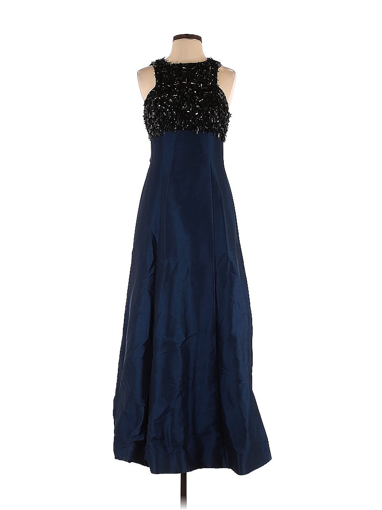 ML Monique Lhuillier 100 Polyester Blue Cocktail Dress Size 4 83