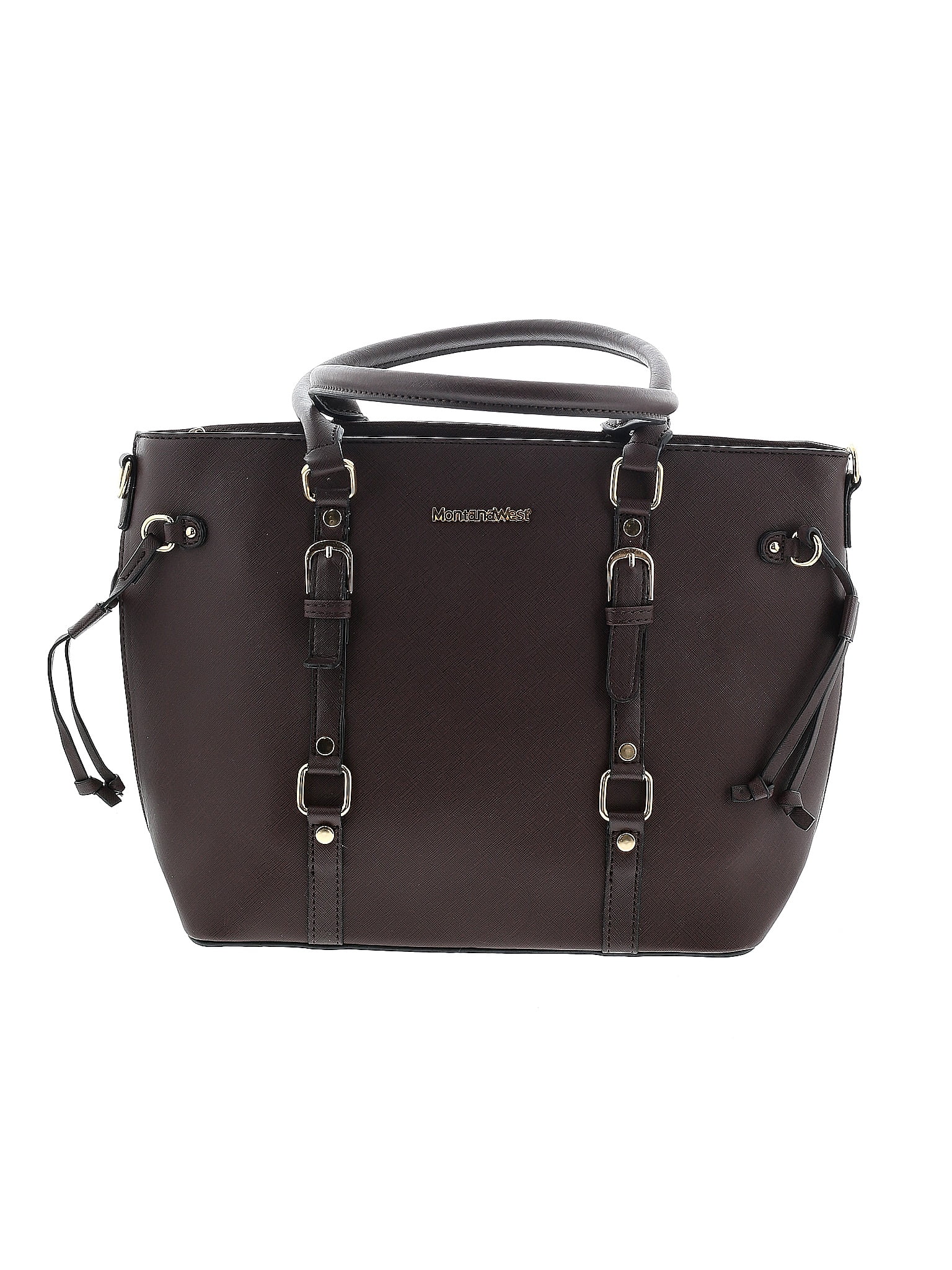 Montana West Solid Brown Satchel One Size Off Thredup