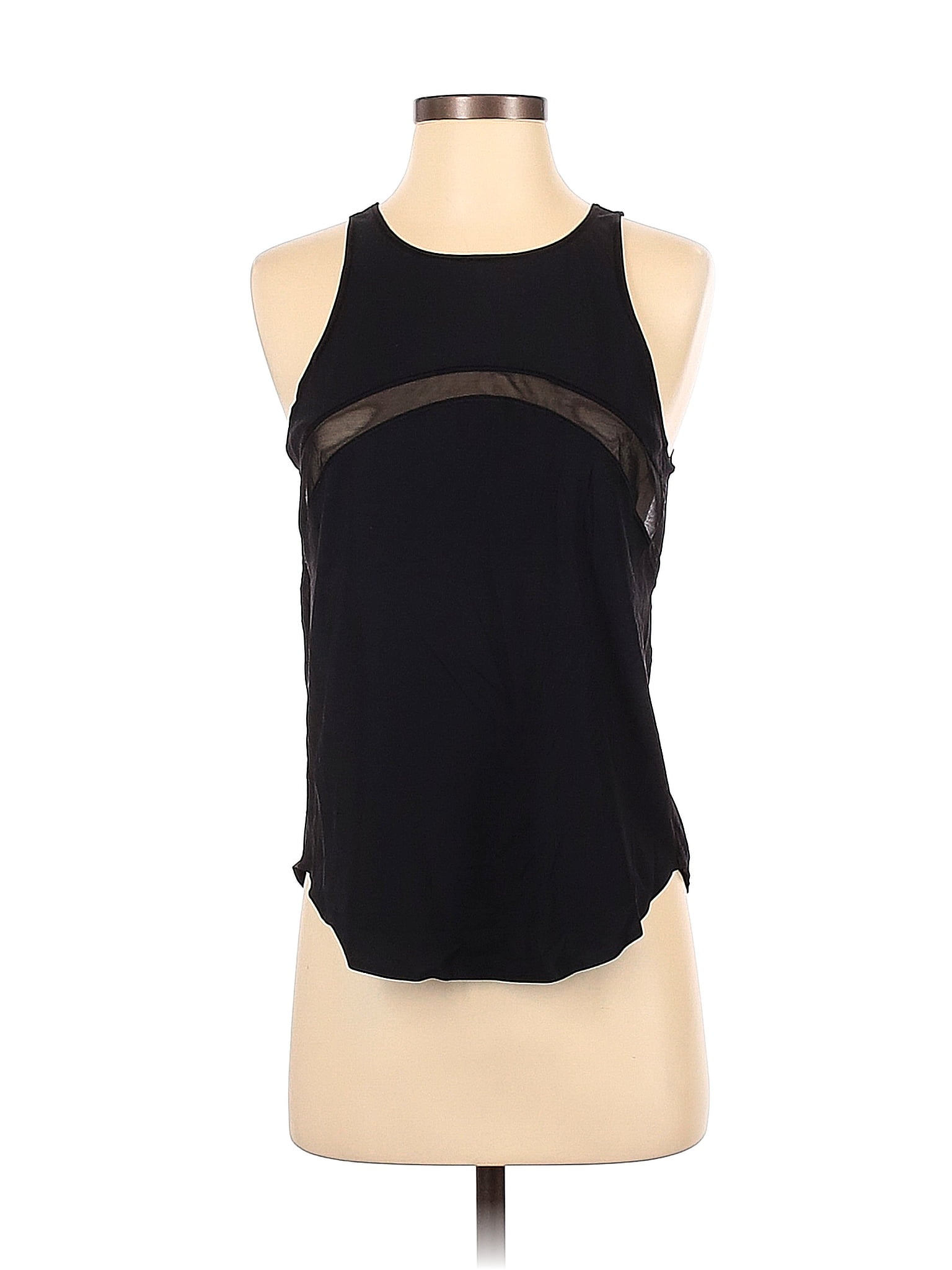 Lululemon Athletica Color Block Polka Dots Black Active Tank Size 2