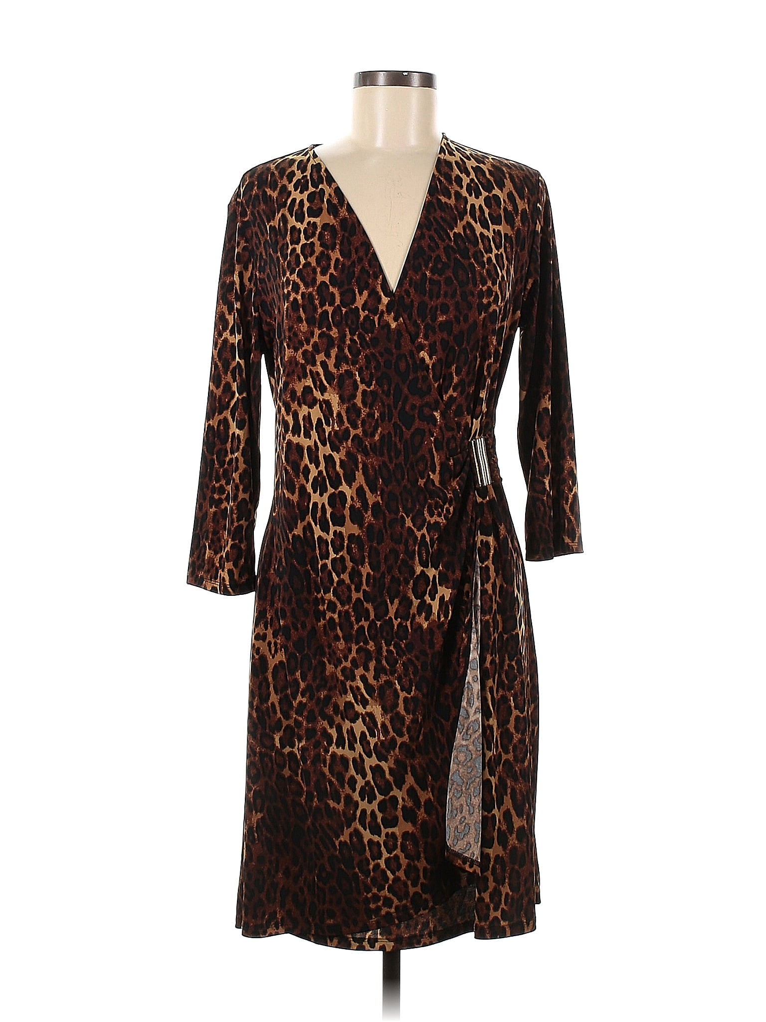 Iman Brown Casual Dress Size M Off Thredup