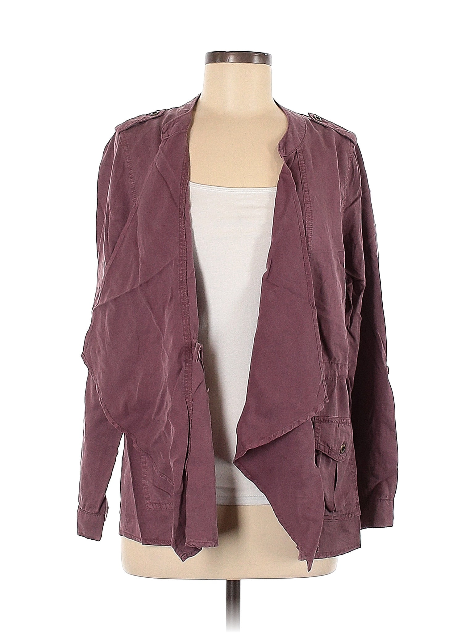 Knox Rose 100 Lyocell Solid Purple Jacket Size M 40 Off ThredUP