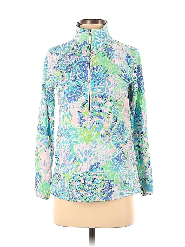 Lilly Pulitzer Blue Track Jacket Size Xs Off Thredup