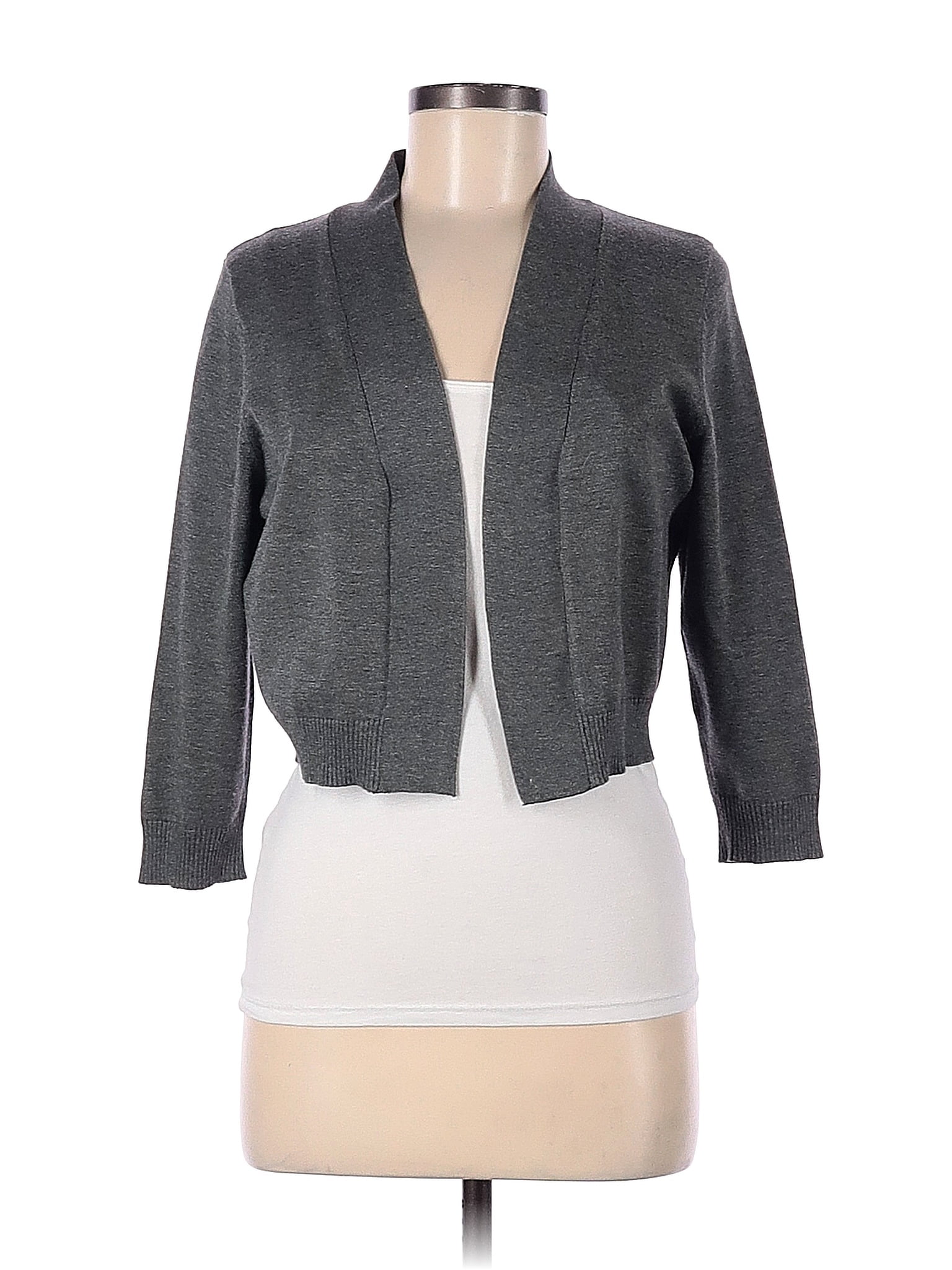 Th Madison Gray Cardigan Size M Off Thredup