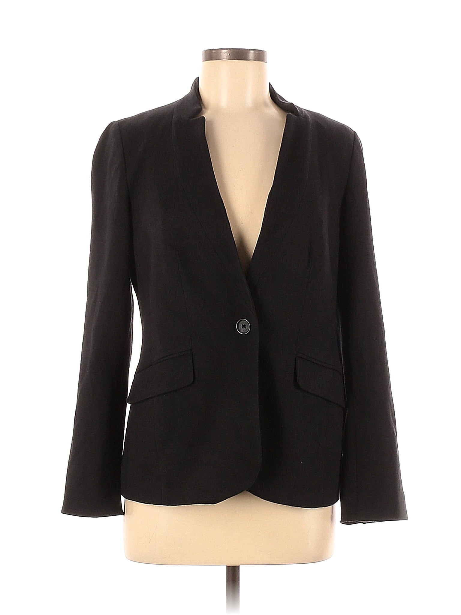 Talbots Solid Black Blazer Size Off Thredup