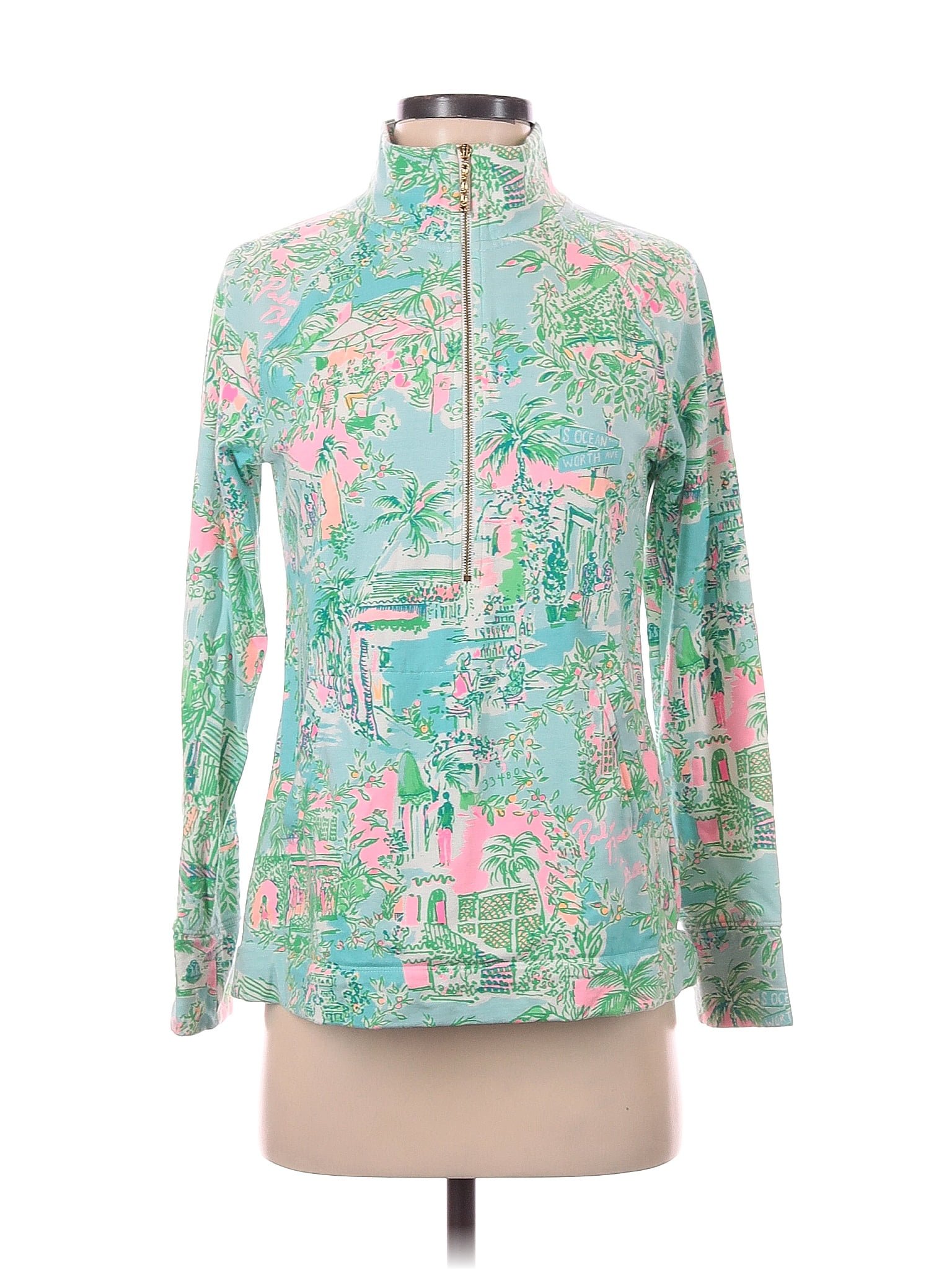 Lilly Pulitzer Green Track Jacket Size Off Thredup