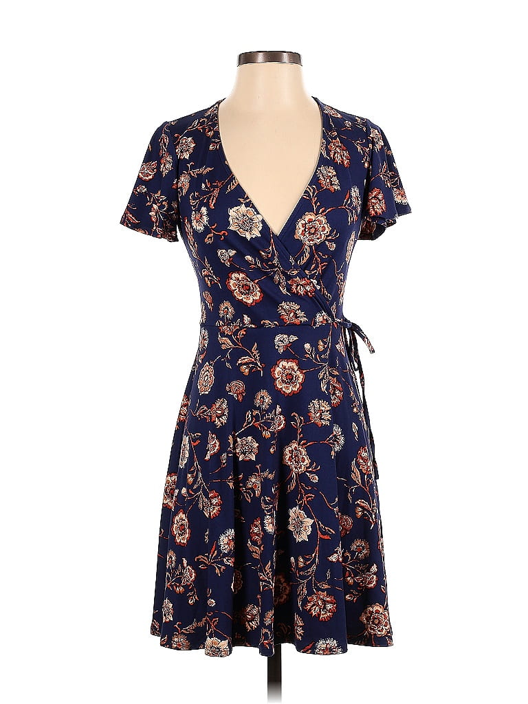 Fortune Ivy Floral Blue Casual Dress Size S 51 Off ThredUp