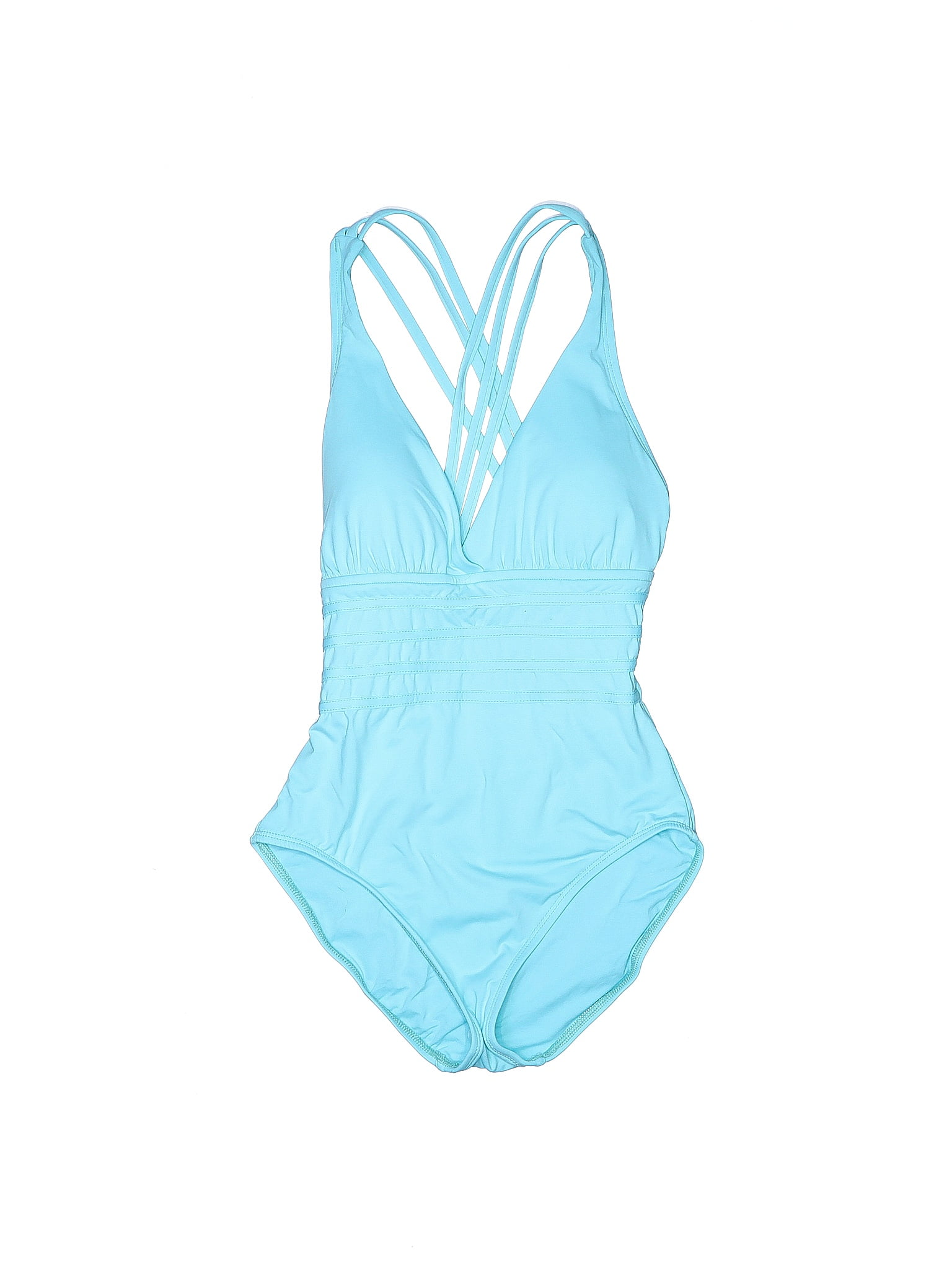 La Blanca Blue One Piece Swimsuit Size 8 52 Off ThredUP