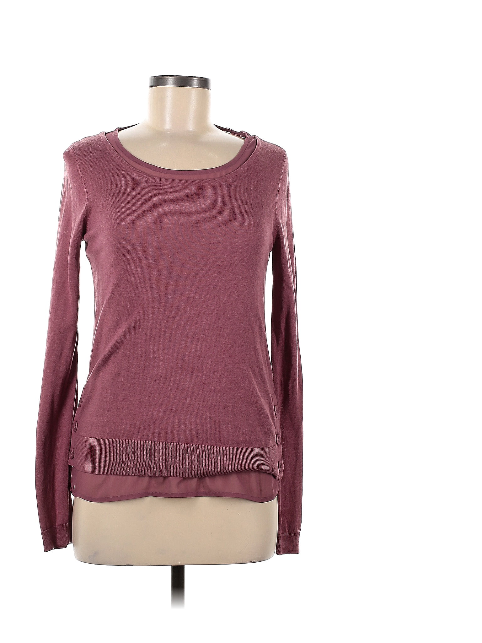 Bcbg Paris Burgundy Pullover Sweater Size Off Thredup