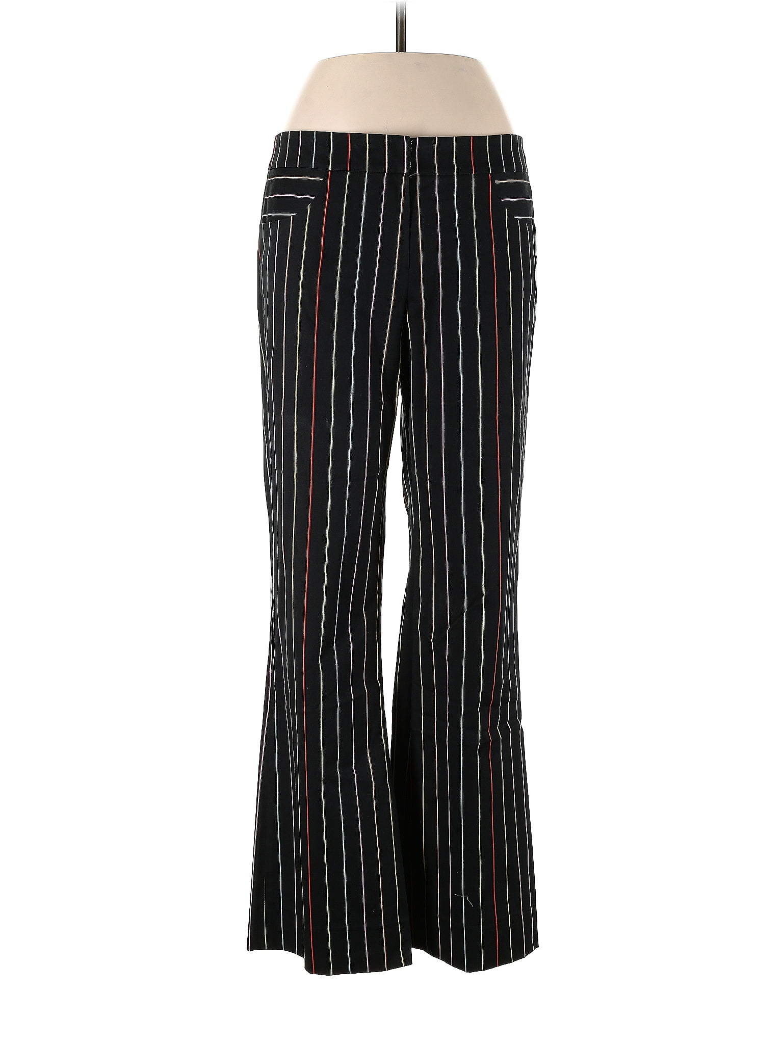 Kay Unger Stripes Black Casual Pants Size Off Thredup