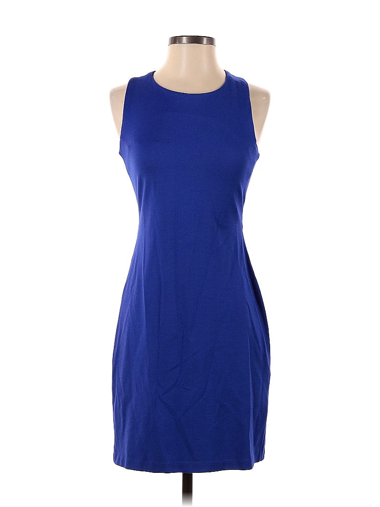 Amanda Uprichard Solid Blue Casual Dress Size S Off Thredup