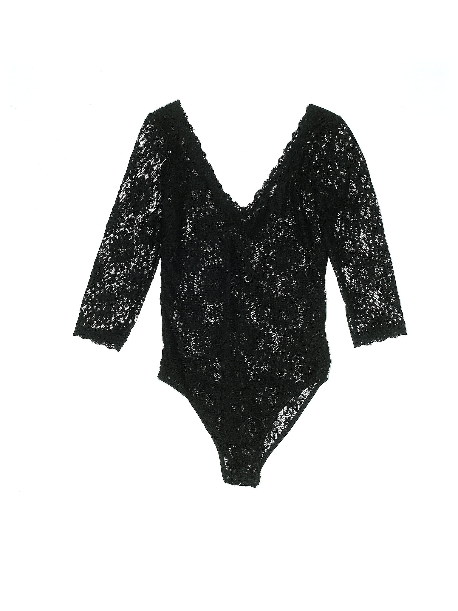 Miss Selfridge Solid Black Bodysuit Size Off Thredup