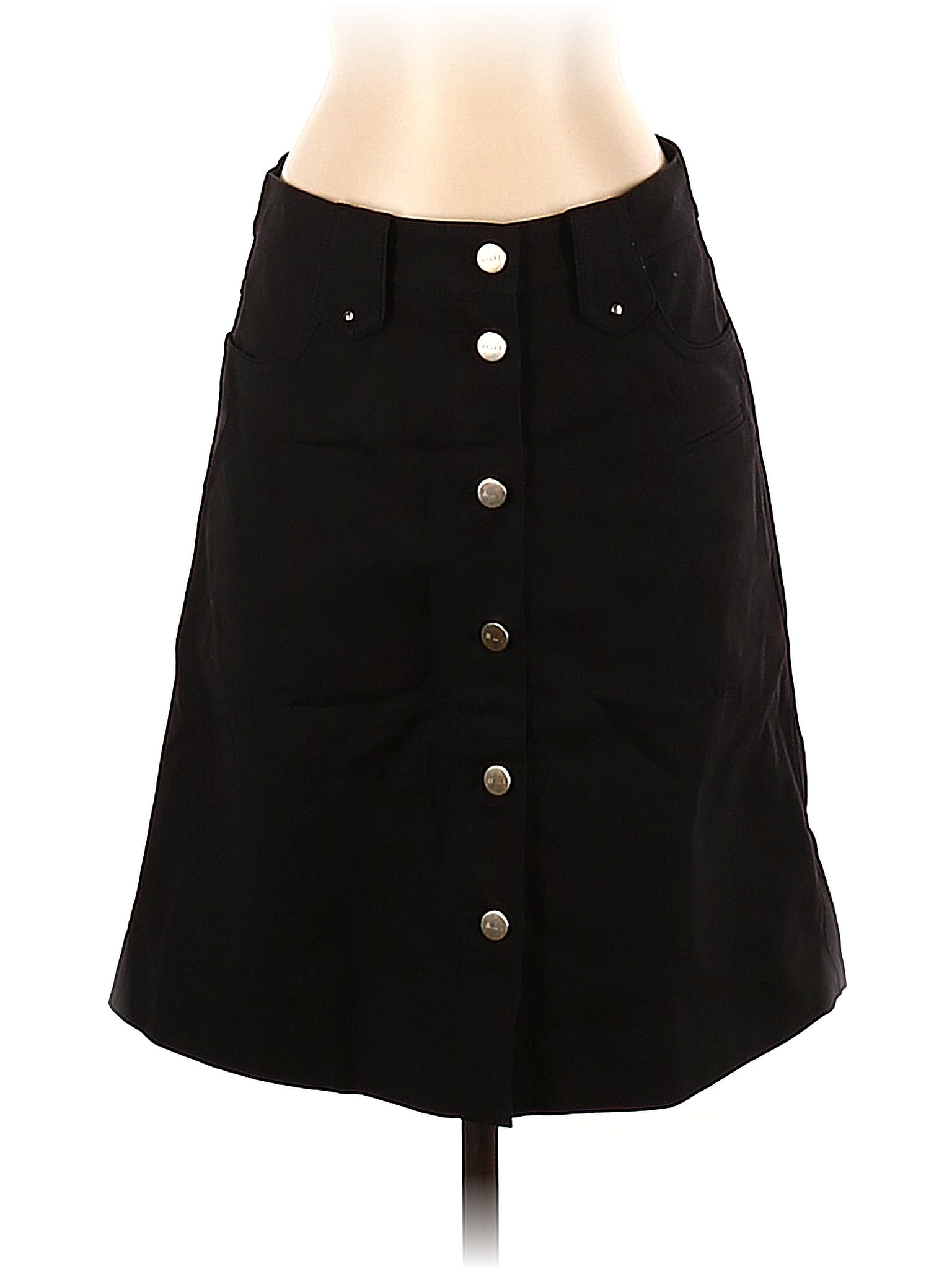 Bui De Barbara Bui Solid Black Casual Skirt Size Eu Off