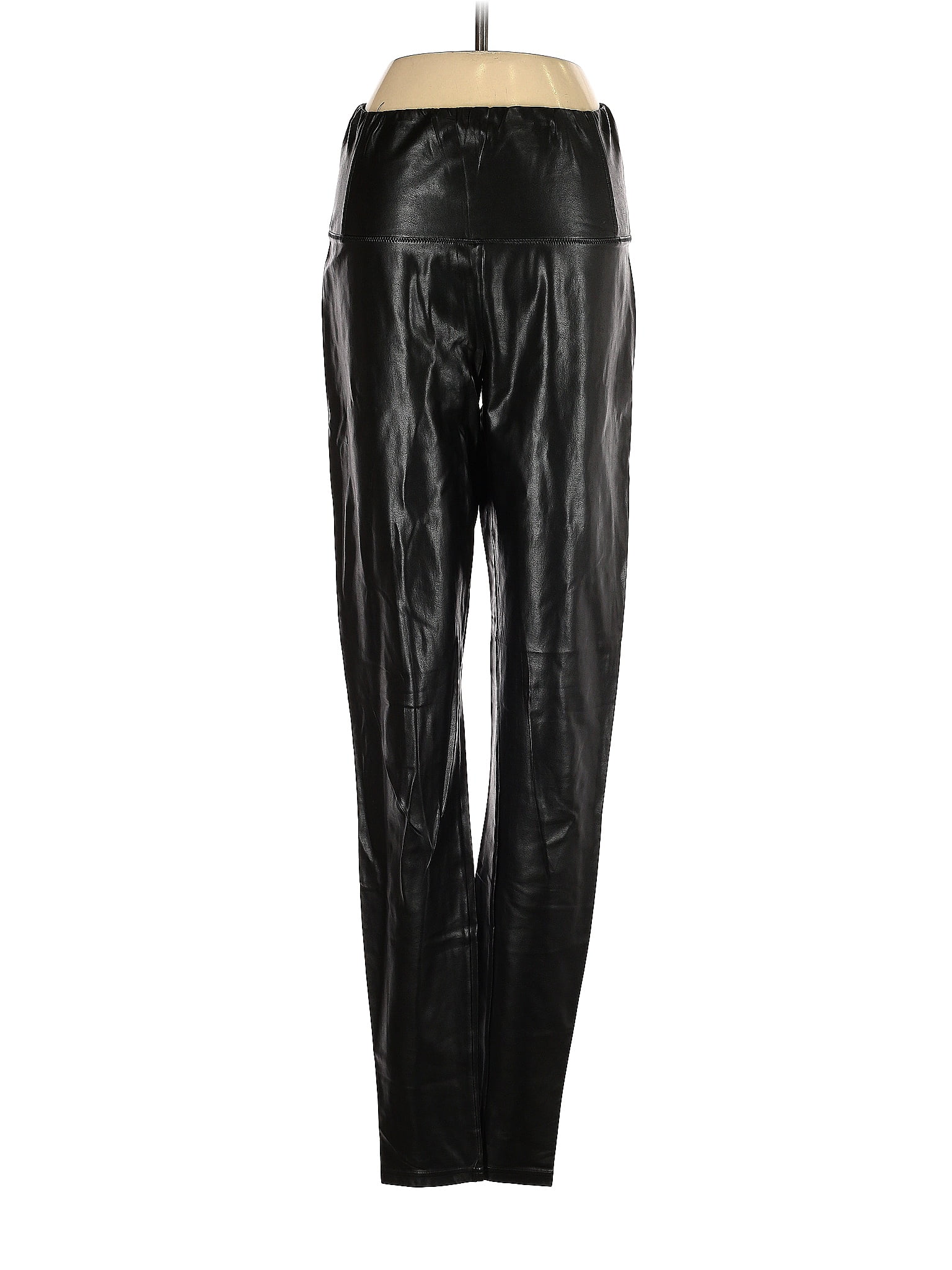 Wilfred Free Polyurethane Solid Black Faux Leather Pants Size S