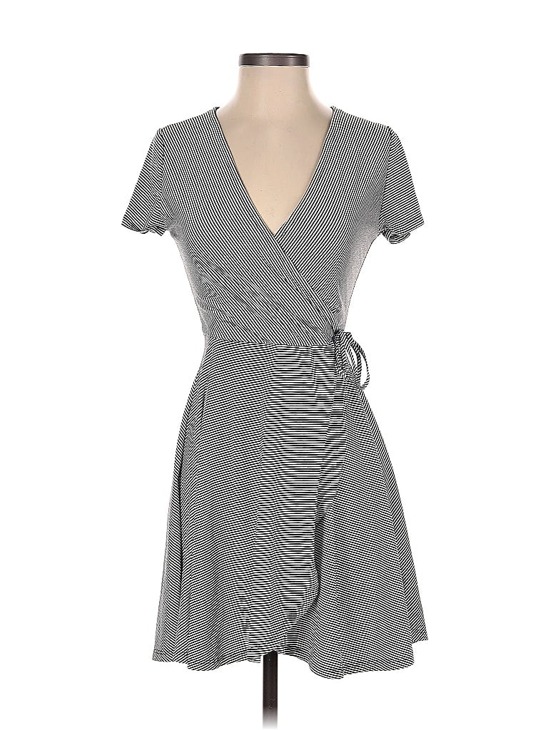 Rolla Coster Stripes Multi Color Gray Casual Dress Size S Off